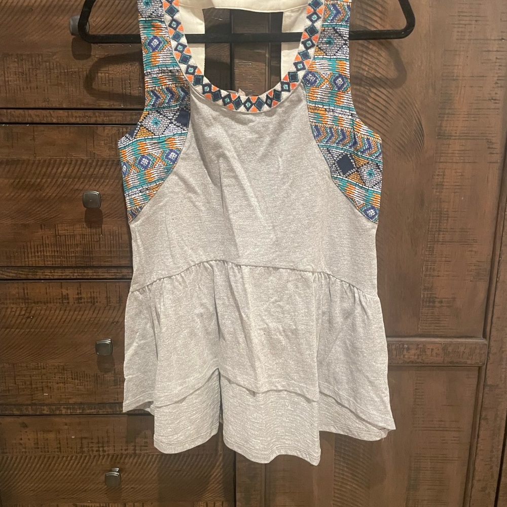 NWT——Miss Me Multicolor Patterned Tank Top
